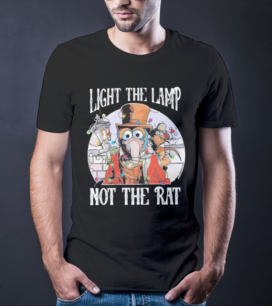 Light The Lamp Not The Rat Muppet Christmas Carol Gonzo Rizzo T-Shirt