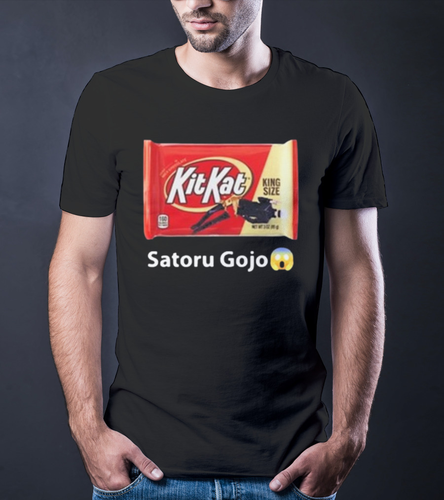 Mr. Goofy Ahh Kit Kat Satoru Gojo King Size T-Shirt
