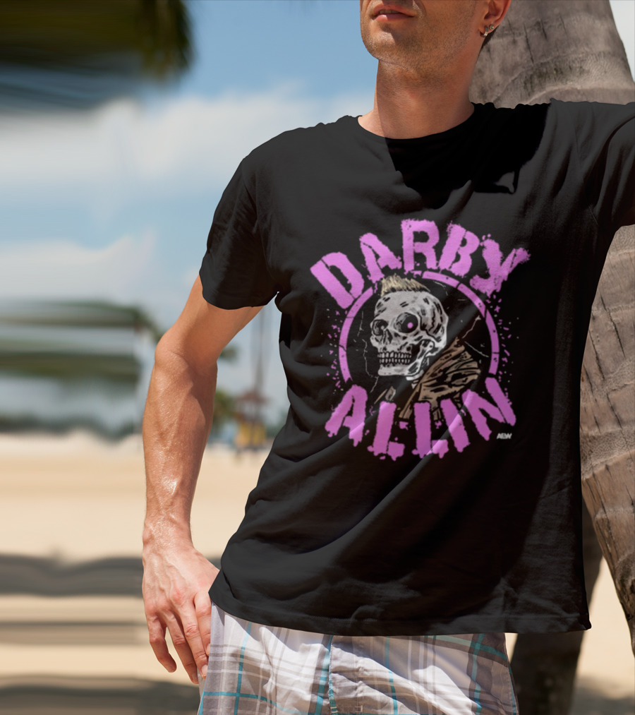 Darby Allin Aew Skull Punk T-Shirt