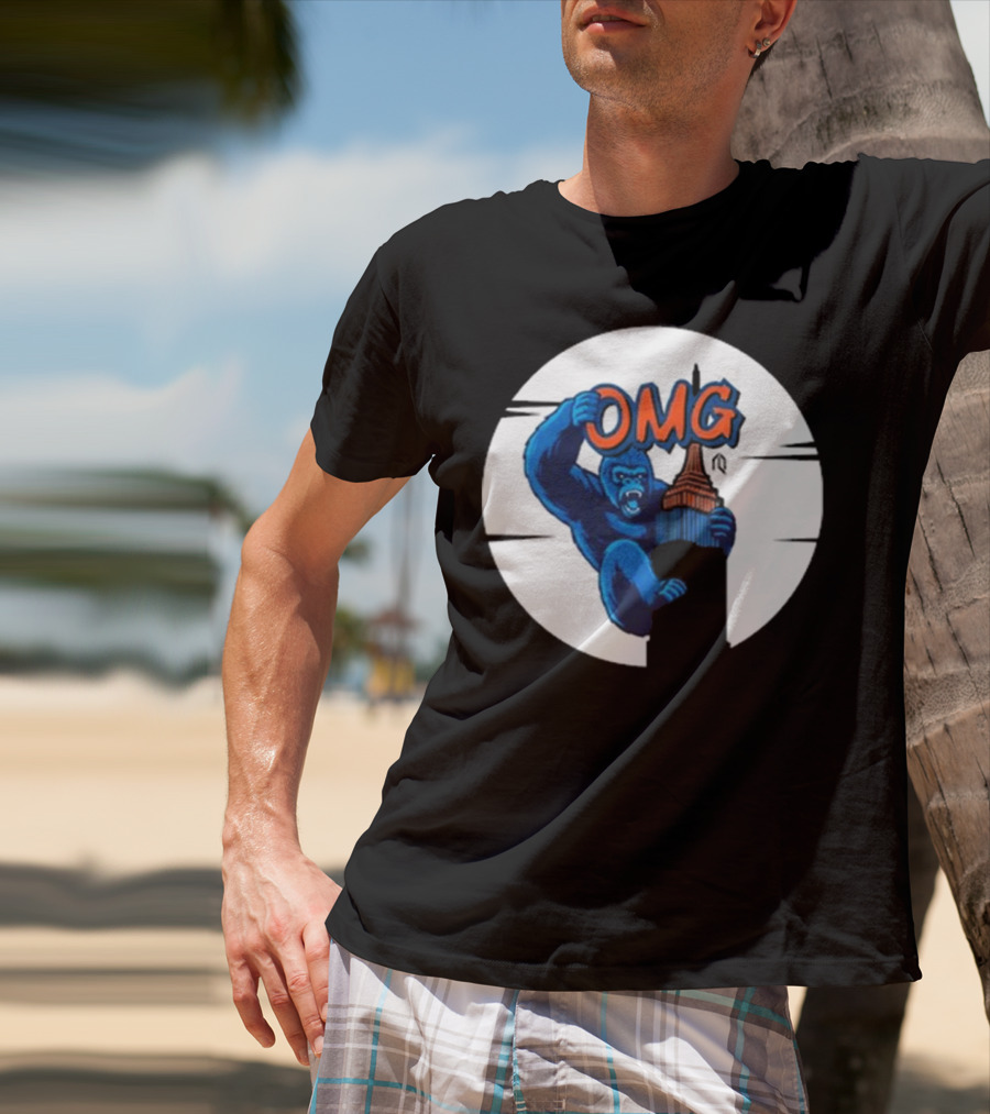 OMG King Kong Empire Tower Iconic Reference T-Shirt