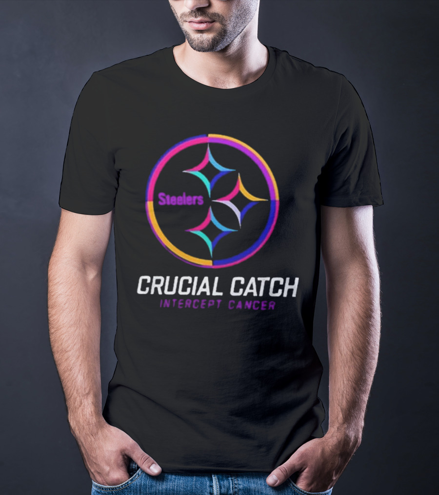 Steelers Crucial Catch Intercept Cancer T-Shirt