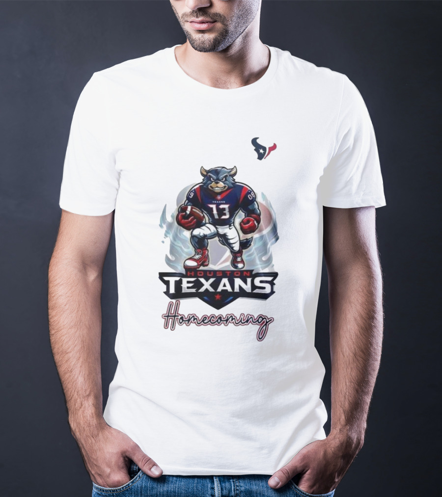 Houston Texans Mascot Homecoming Football Event T-Shirt