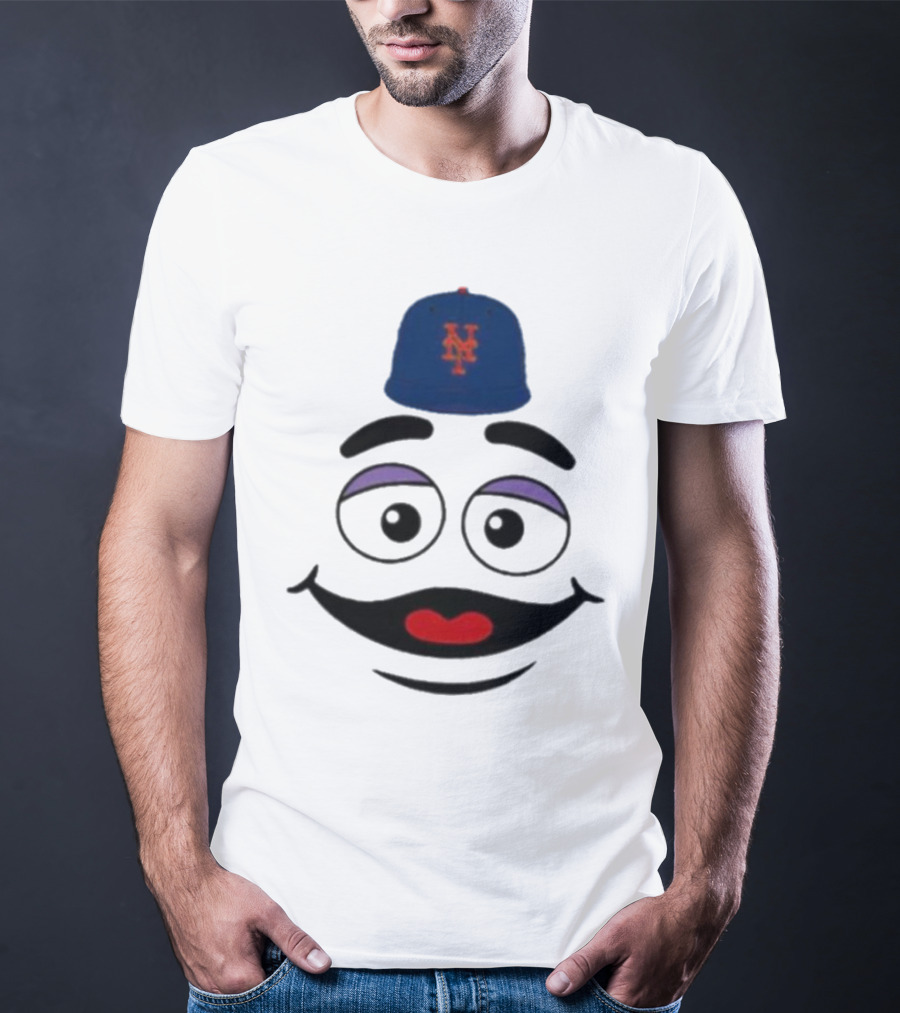 New York Mets Grimace Face Smile Victory Gameday Baseball Cap T-Shirt