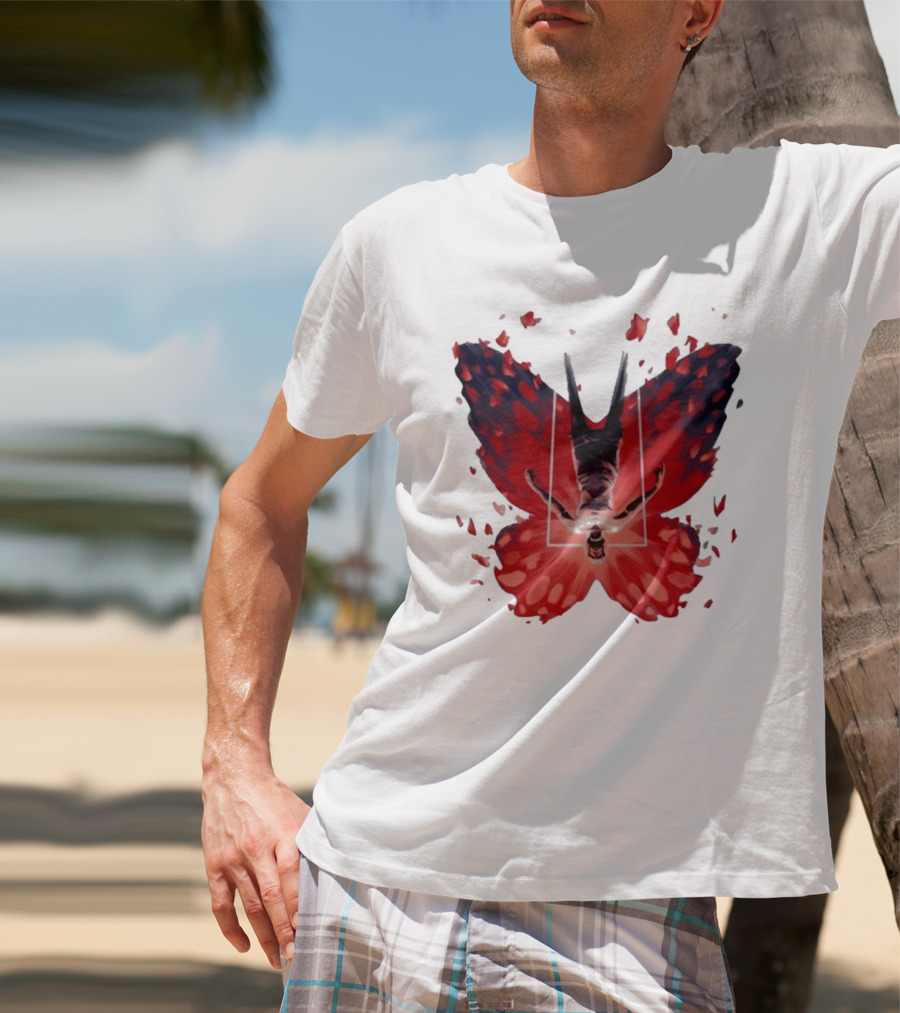 Silent Hill 2 Coicted Form Red Butterfly T-Shirt
