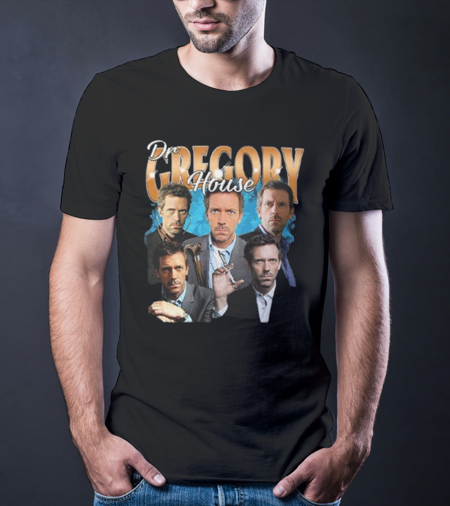 Dr Gregory House Hugh Laurie Collage T-Shirt