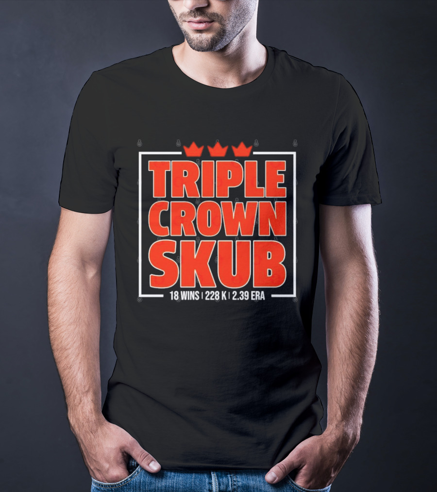 Triple Crown Skub Detroit Tigers Tarik Skubal 18 Wins 228K 2.39 ERA T-Shirt