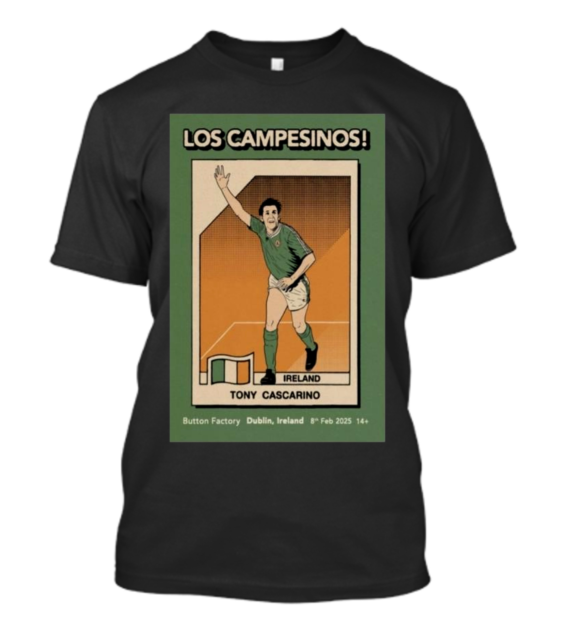 Los Campesinos Tony Cascarino Ireland The Button Factory Dublin Feb 8 2025 T-Shirt