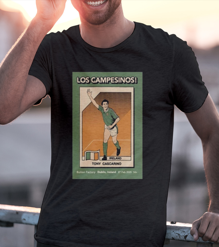 Los Campesinos Tony Cascarino Ireland The Button Factory Dublin Feb 8 2025 T-Shirt
