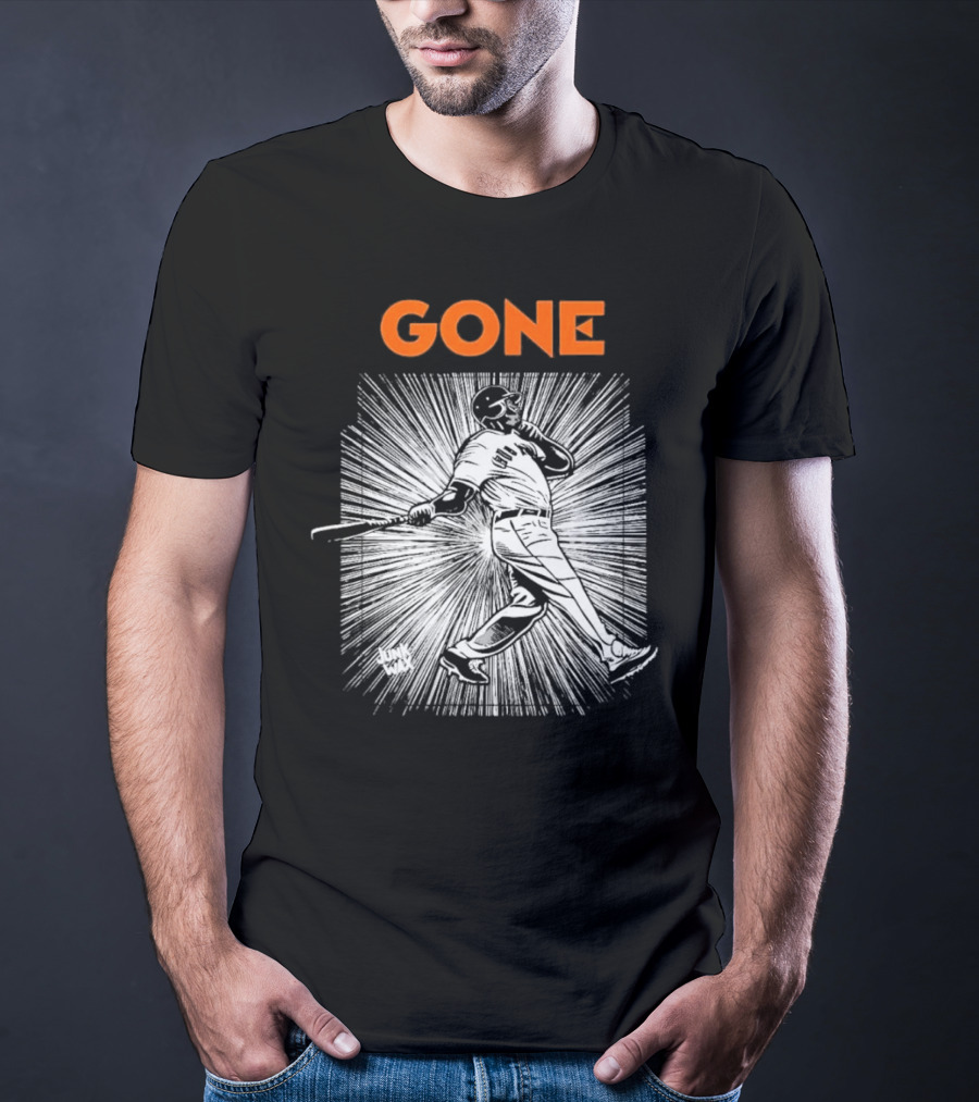 Gone Barry Bonds San Francisco Giants Legend Home Run Swing T-Shirt