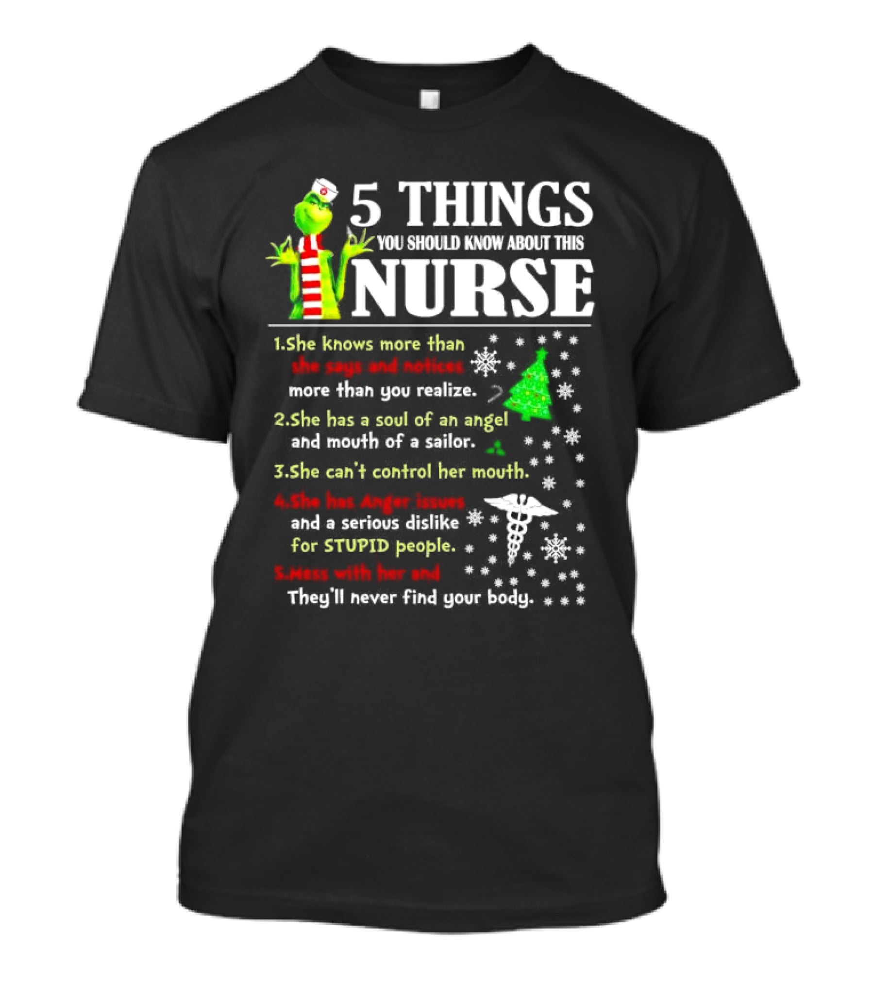 5 Things You Should Know About This Nurse Grinch Christmas Humor And Wisdom T-Shirt