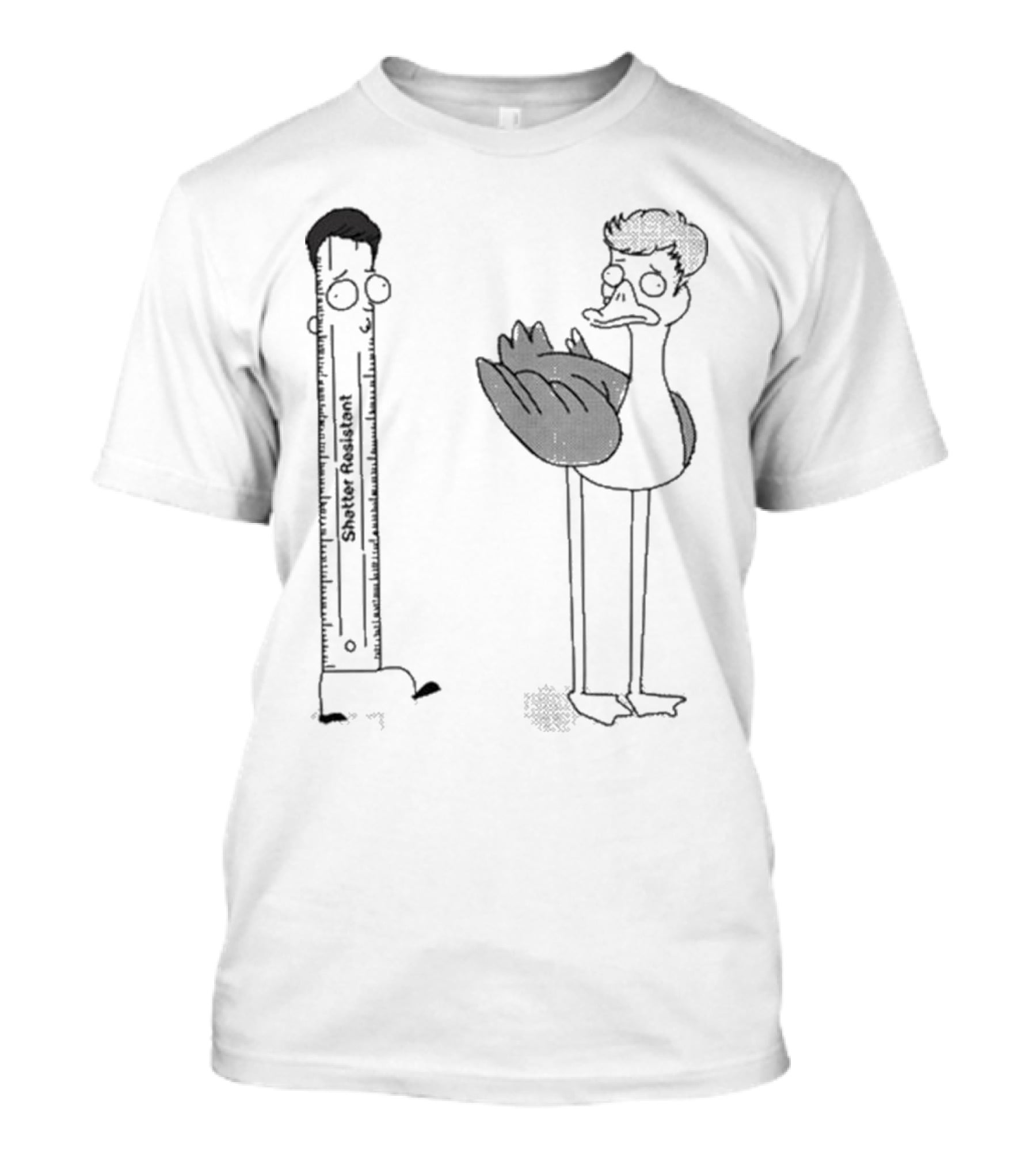 Shatter Resistant Ruler Schumpy And Quirky Bird Flapper No Context Off Menu T-Shirt