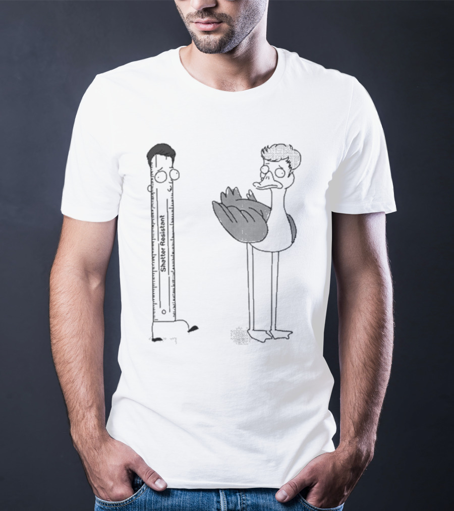 Shatter Resistant Ruler Schumpy And Quirky Bird Flapper No Context Off Menu T-Shirt