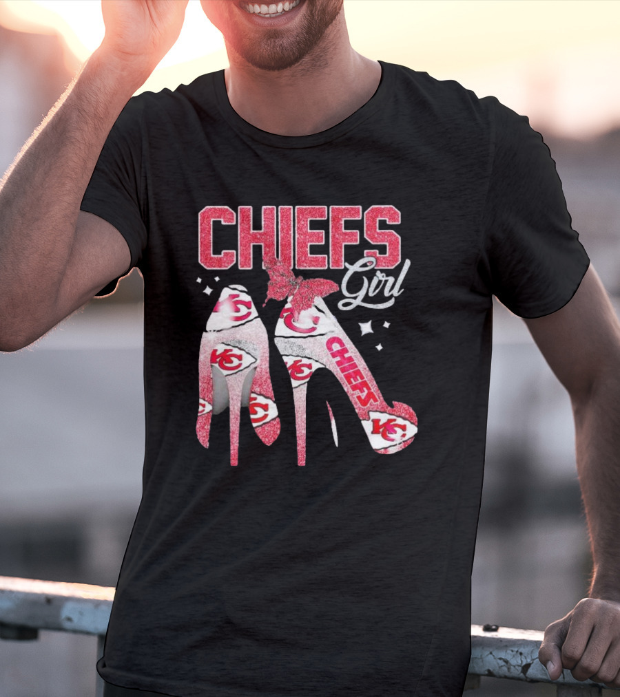 CHIEFS Girl Kansas City High Heels T-Shirt