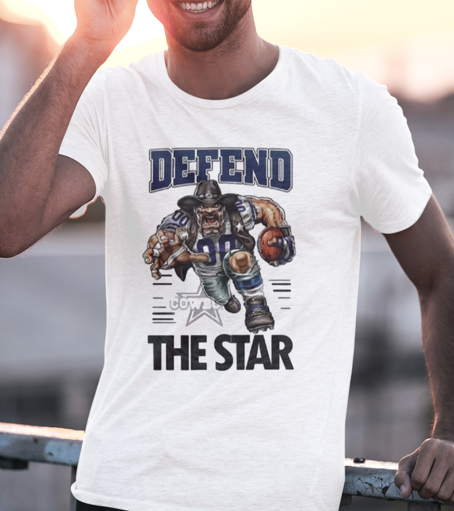 Dallas Cowboys Defend The Star Football Warrior T-Shirt
