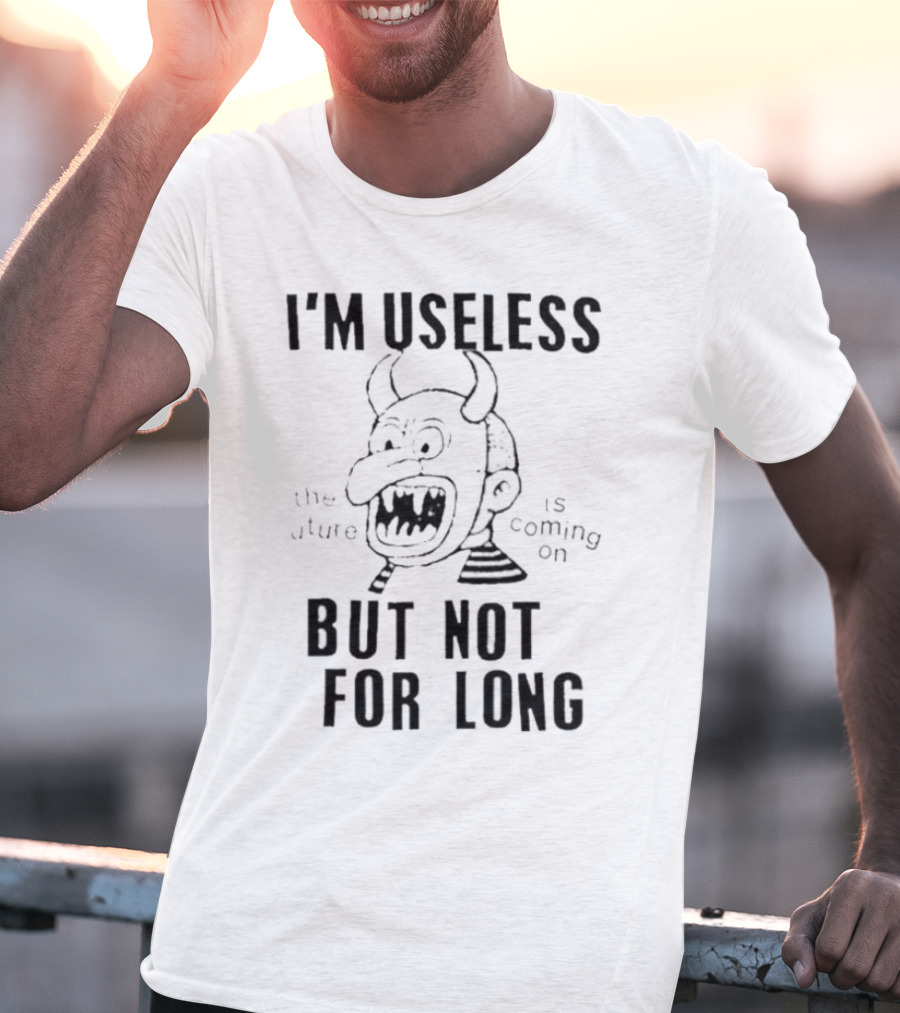 Gorillaz Lowlvl I’m Useless But Not For Long The Future Is Coming On Demon Face T-Shirt