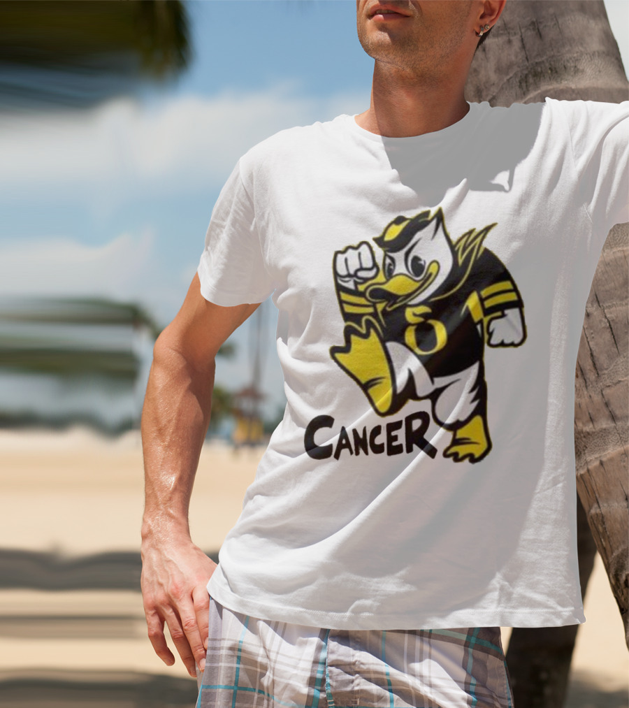 Oregon Ducks Fighting Cancer With Mascot T-Shirt
