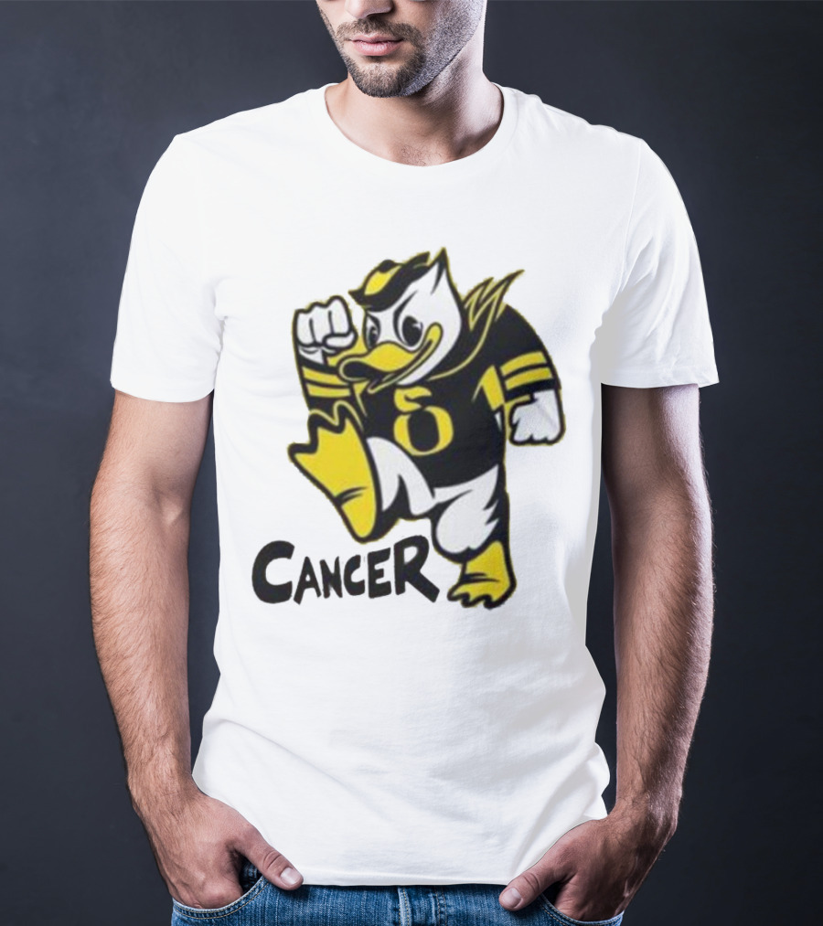 Oregon Ducks Fighting Cancer With Mascot T-Shirt