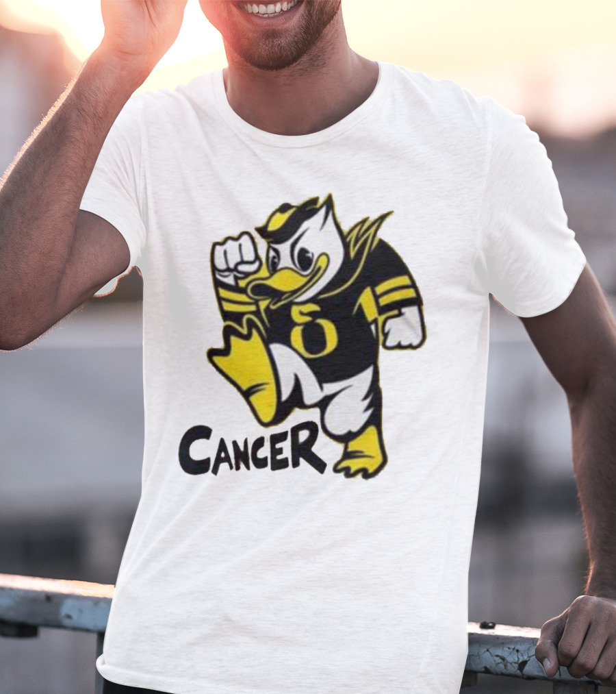 Oregon Ducks Fighting Cancer With Mascot T-Shirt