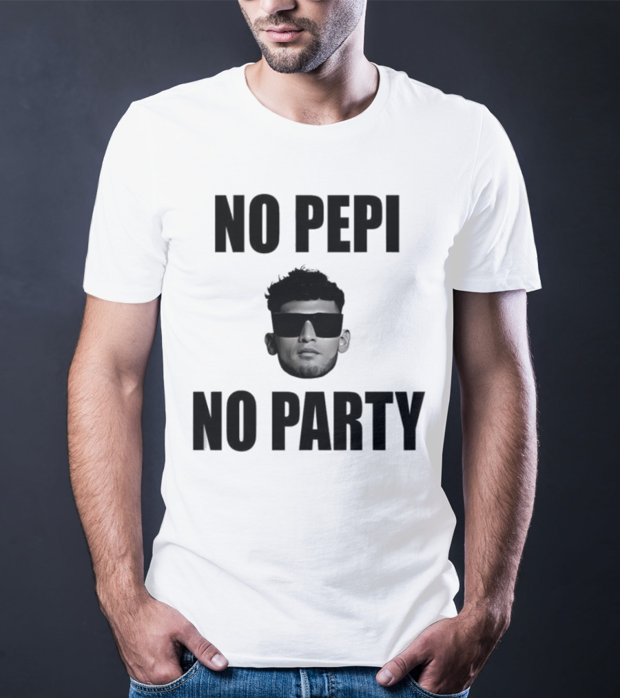 Ricardo Pepi No Pepi No Party Face With Sunglasses T-Shirt