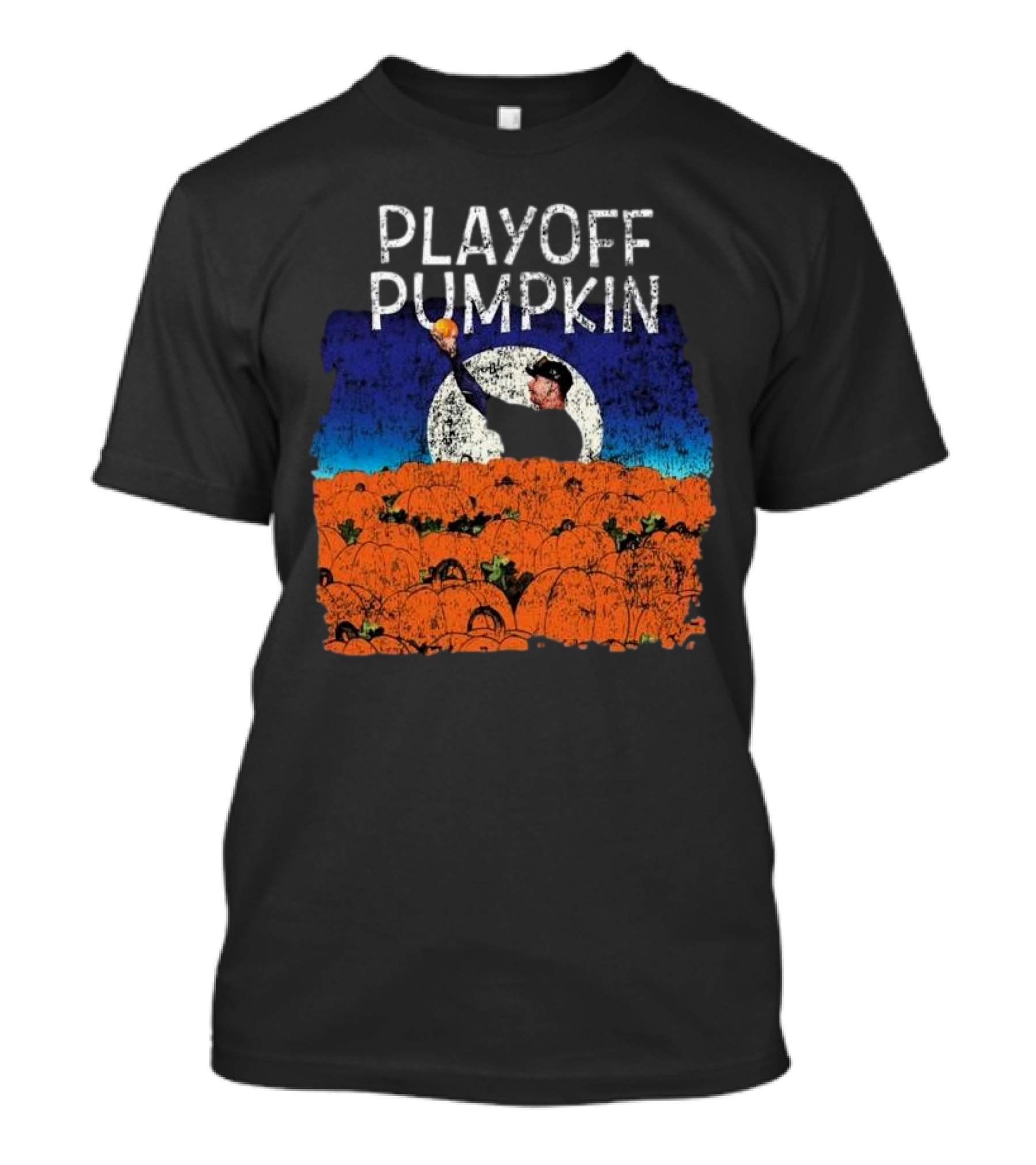 Mets Playoff Pumpkin Pitcher In Pumpkin Patch T-Shirt