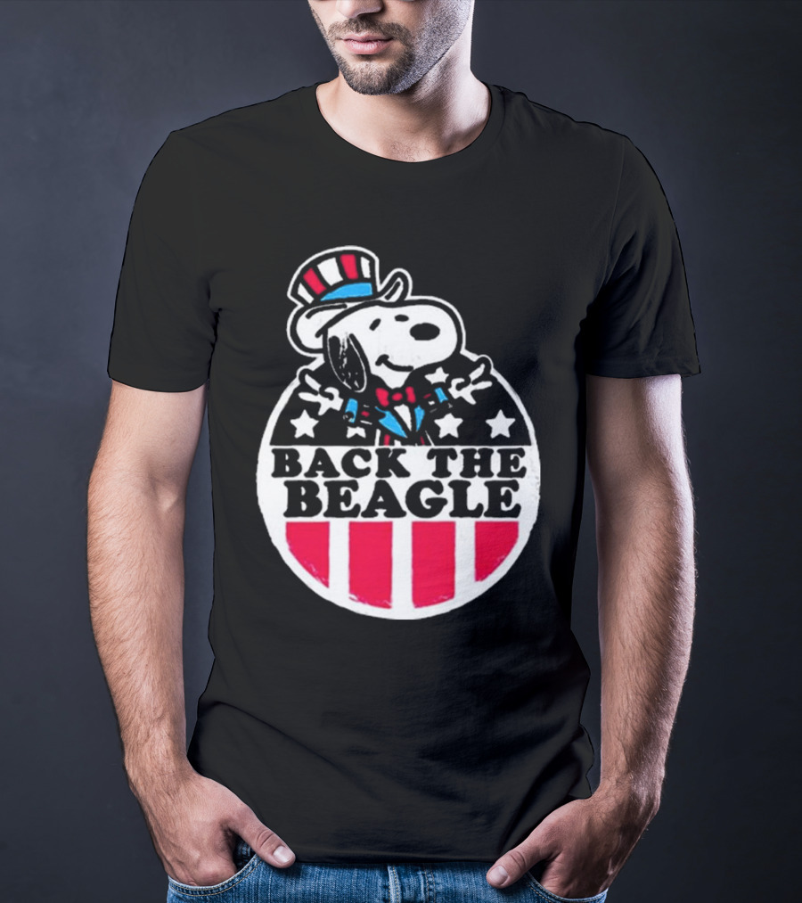 Snoopy Peanuts Back The Beagle Patriotic Uncle Sam T-Shirt