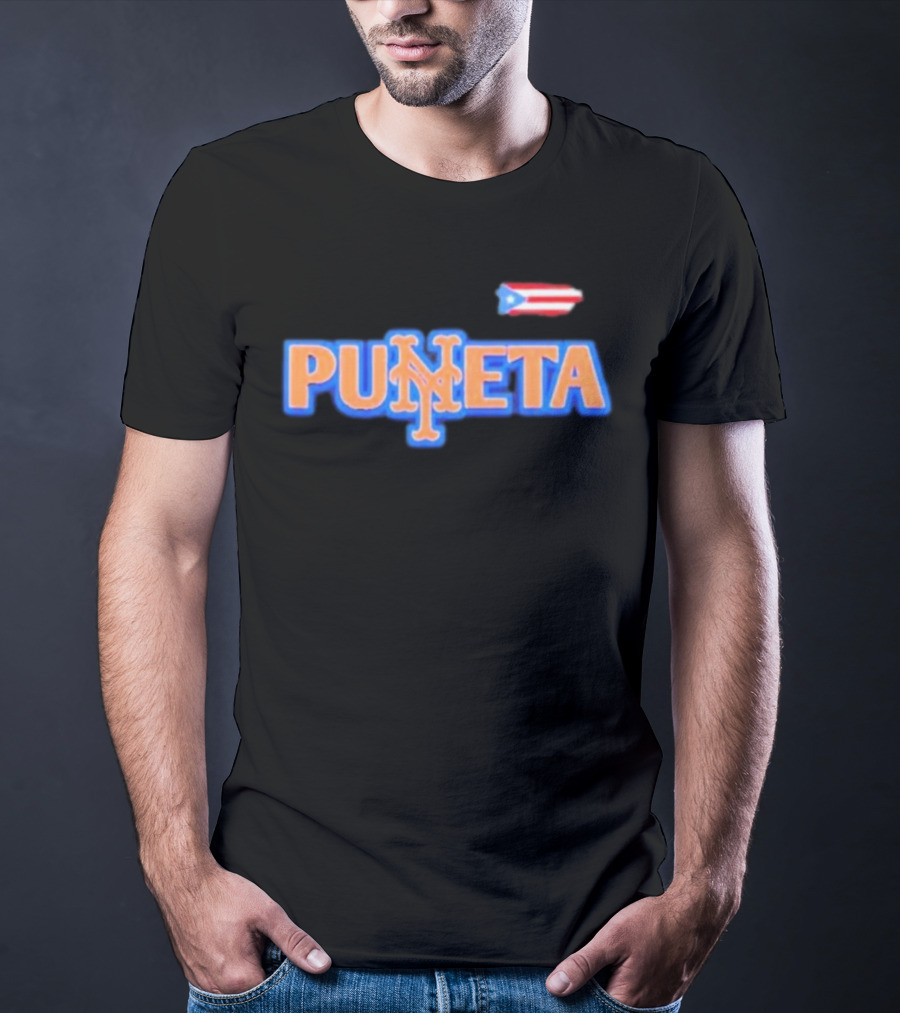 New York Mets Puñeta Puerto Rico Flag T-Shirt