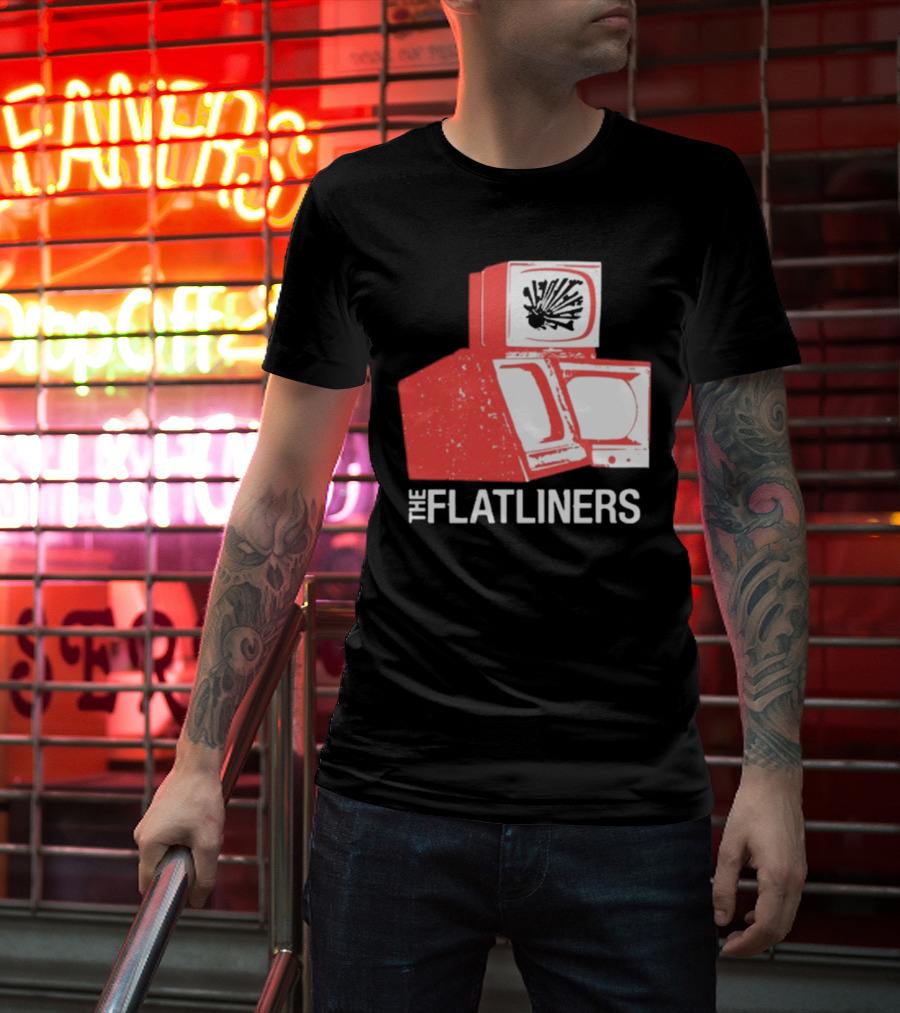 The Flatliners Stacked Static Television Screens T-Shirt
