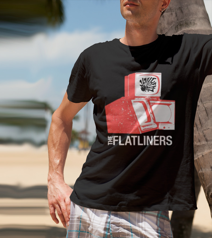 The Flatliners Stacked Static Television Screens T-Shirt