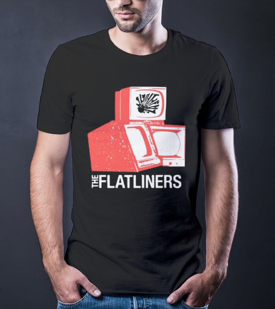 The Flatliners Stacked Static Television Screens T-Shirt