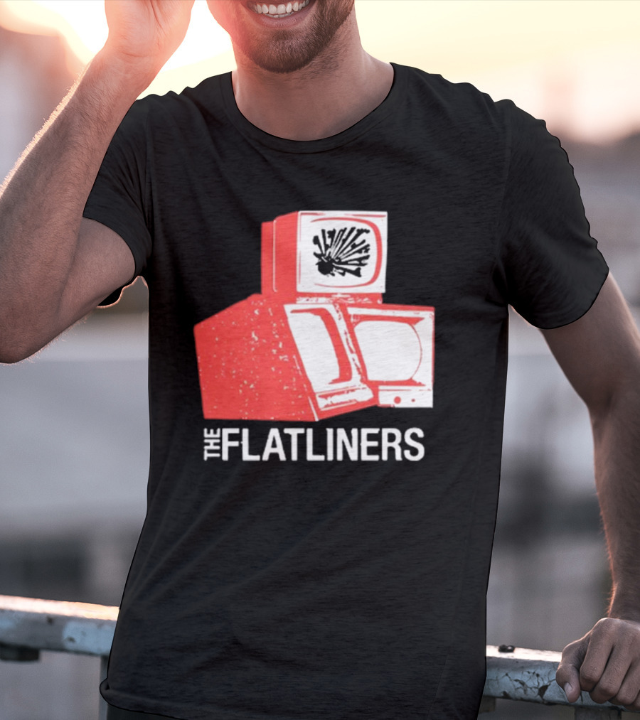 The Flatliners Stacked Static Television Screens T-Shirt