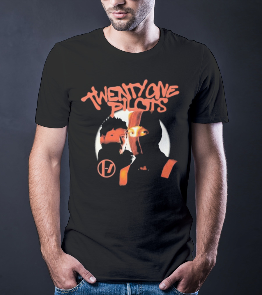 Twenty One Pilots Moonlight Shadow With Iconic Logo And Duo T-Shirt