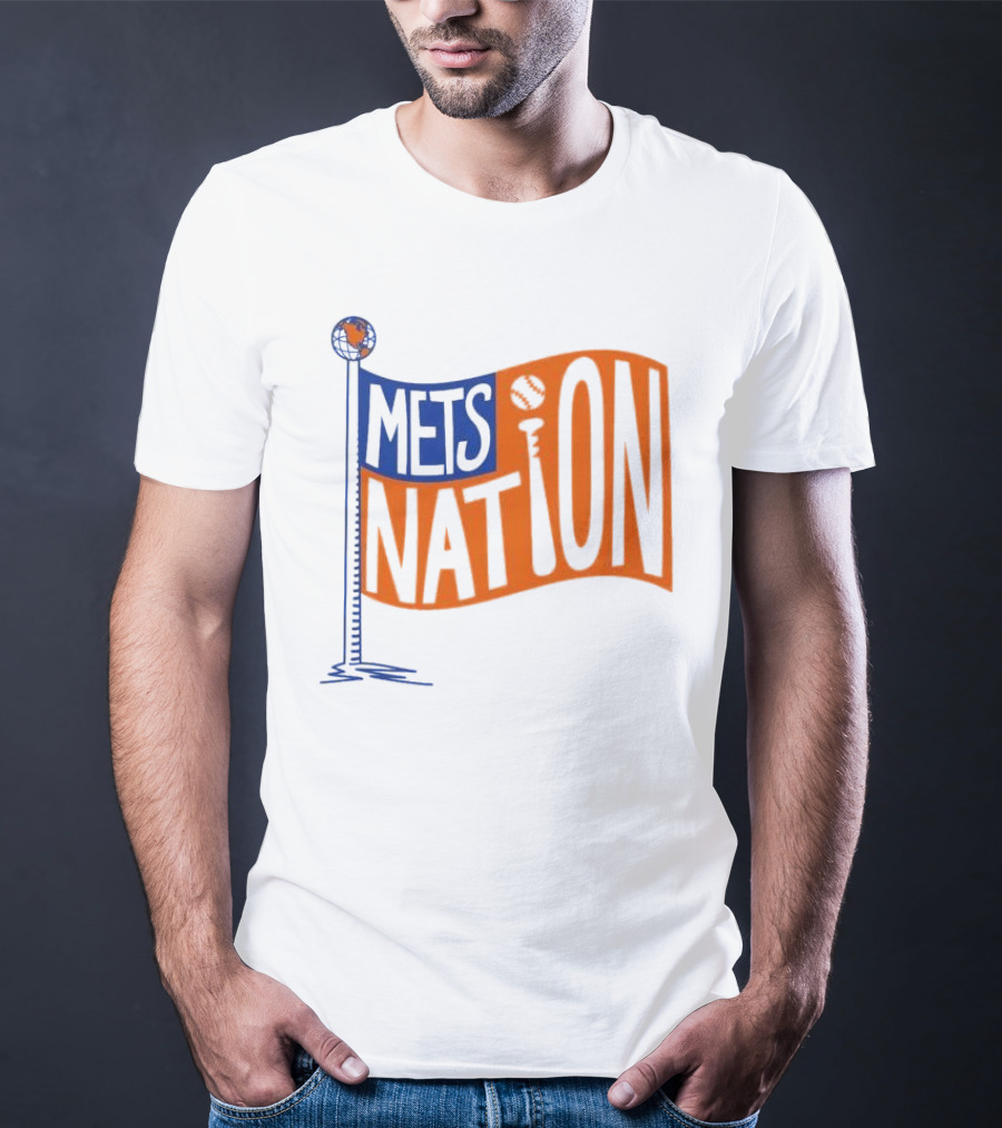 Mets Nation Flag New York Mets Baseball Team T-Shirt