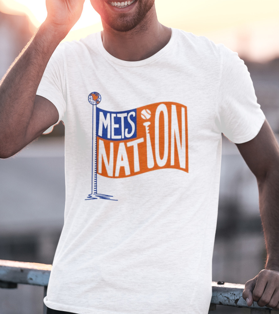 Mets Nation Flag New York Mets Baseball Team T-Shirt