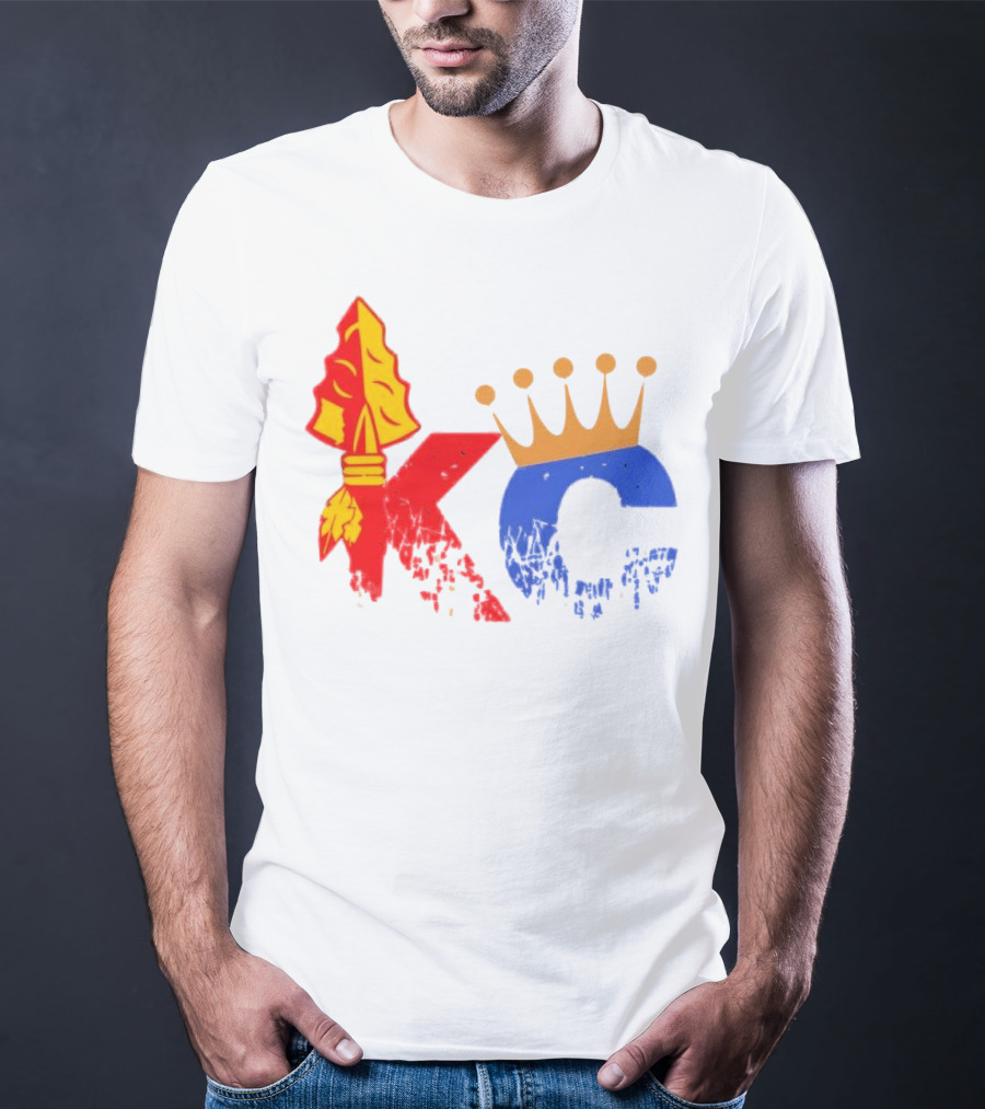 Kansas City Chiefs Arrowhead And Royals Crown KC Combo T-Shirt
