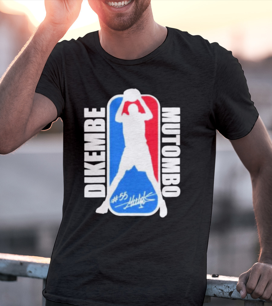 Dikembe Mutombo #55 Signature NBA T-Shirt
