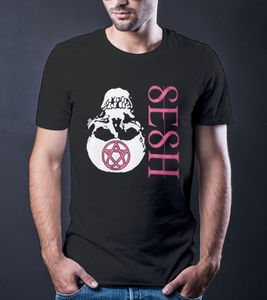 Teamsesh Merch Seshagram Skull Pentacle SESH T-Shirt
