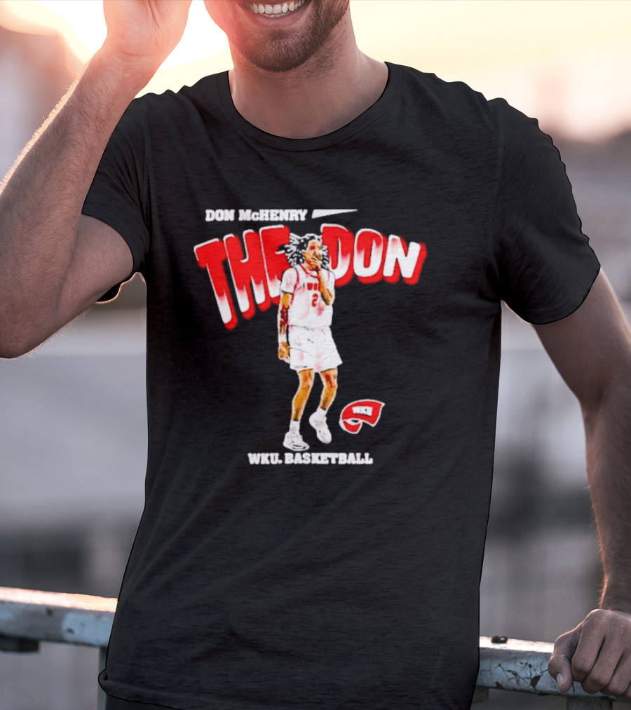 Don McHenry The Don WKU Basketball Western Kentucky Hilltoppers Player Cartoon T-Shirt