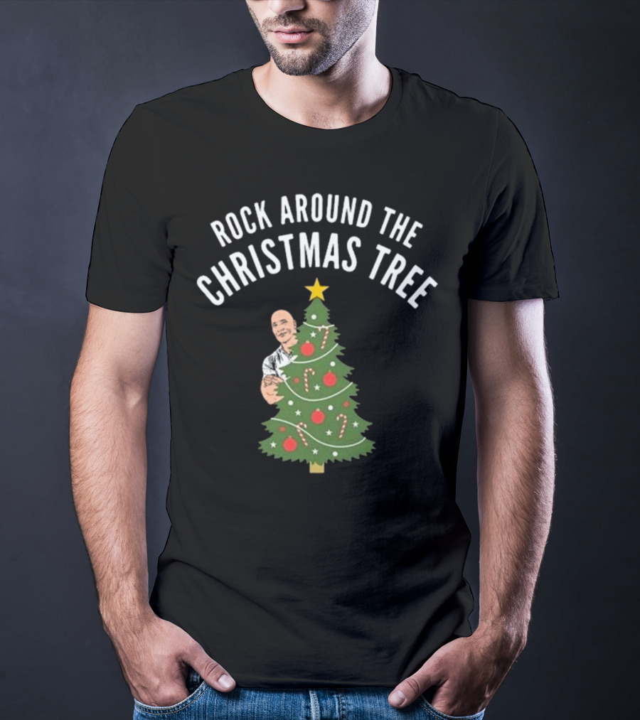 Rock Around The Christmas Tree Merry Christmas T-Shirt