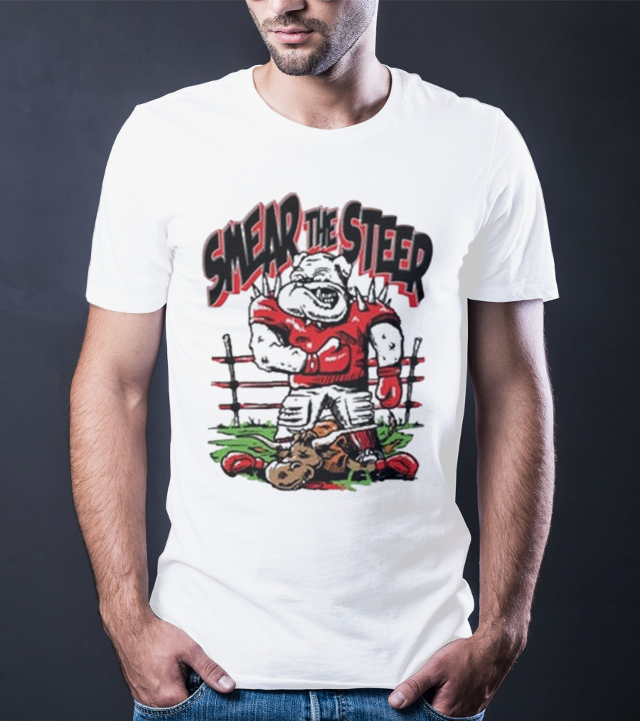 Georgia Bulldog Smear The Steer T-Shirt