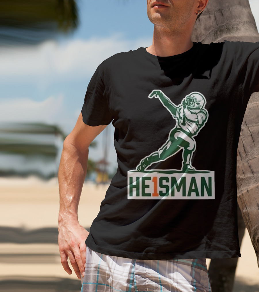 Cam HE1SMAN Football Heisman Pose T-Shirt
