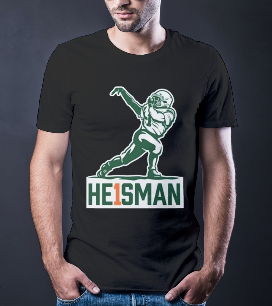 Cam HE1SMAN Football Heisman Pose T-Shirt