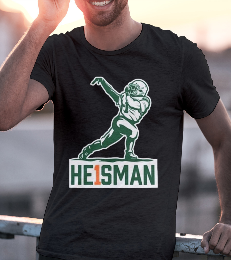 Cam HE1SMAN Football Heisman Pose T-Shirt