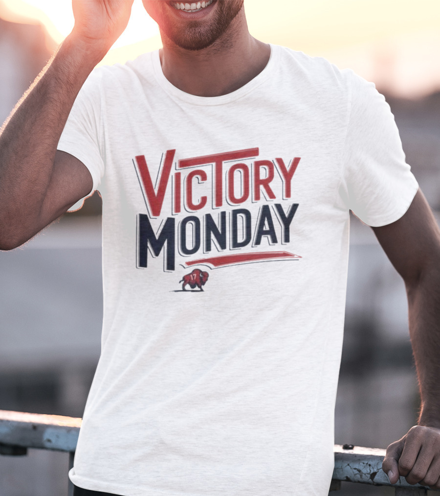 Victory Monday Buffalo Bills Josh Allen 17 Buffalo Football T-Shirt