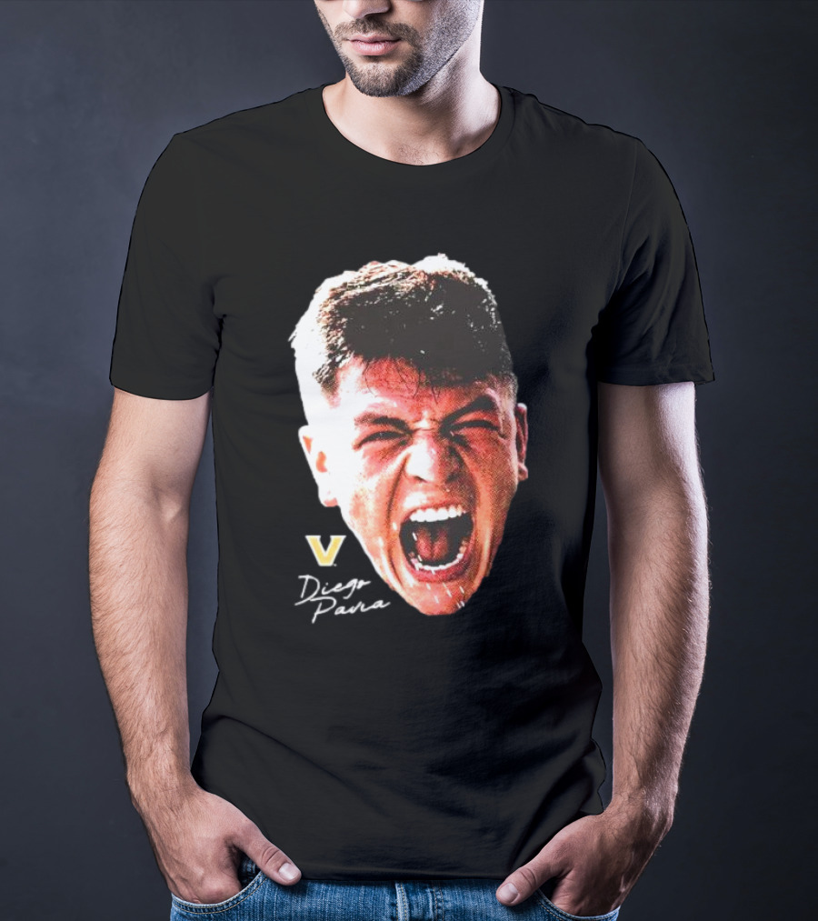 Diego Pavia Vanderbilt Commodores Signature Swag Head T-Shirt