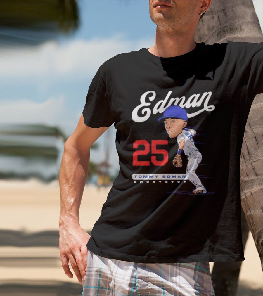 Edman 25 Tommy Edman Shortstop Cartoon T-Shirt