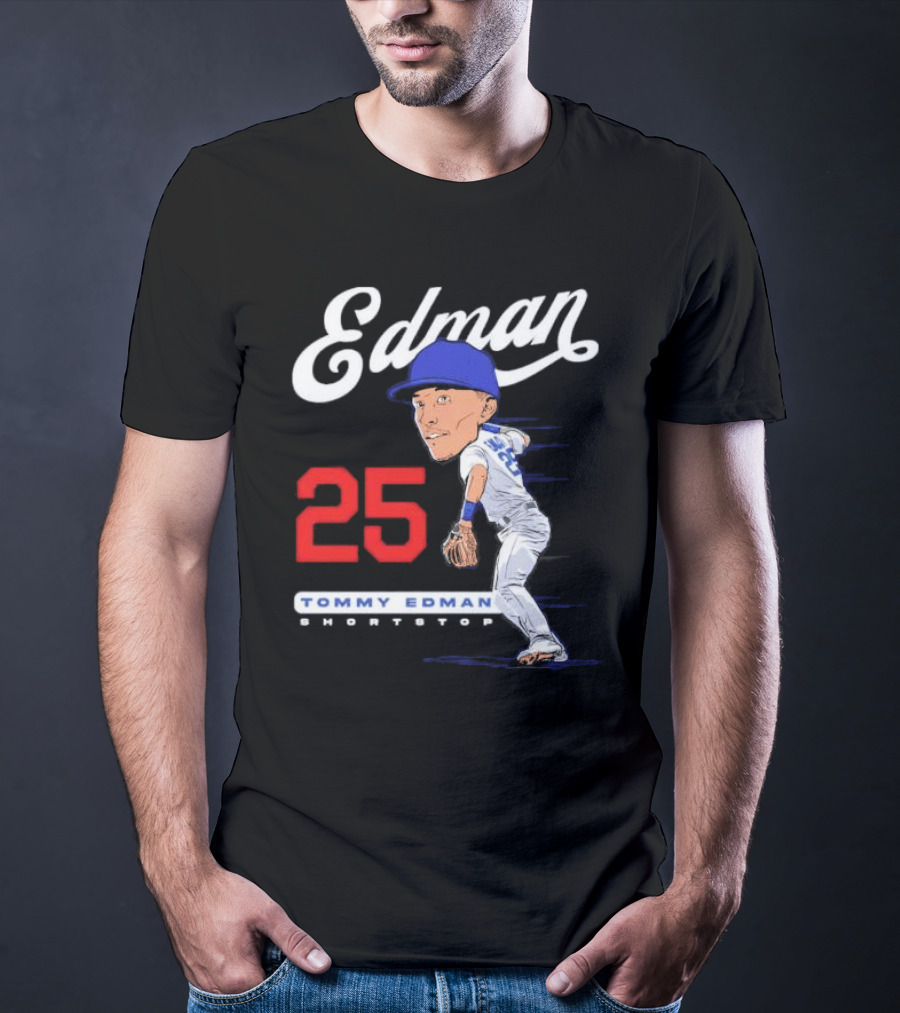 Edman 25 Tommy Edman Shortstop Cartoon T-Shirt