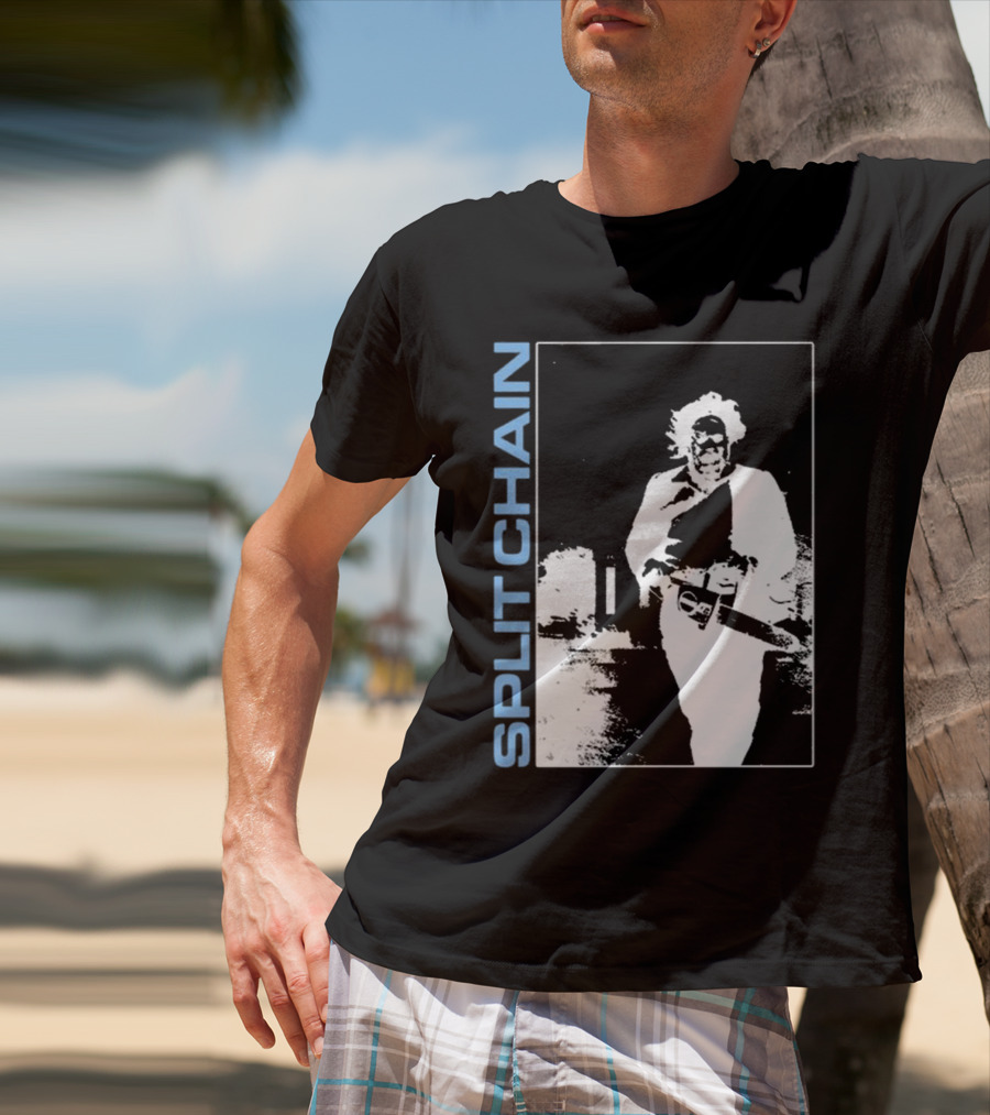 SPLIT CHAIN Chainsaw Runner Monochrome T-Shirt