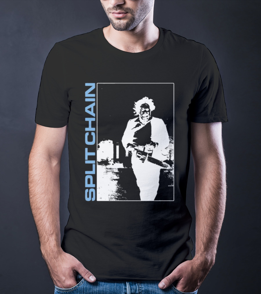 SPLIT CHAIN Chainsaw Runner Monochrome T-Shirt