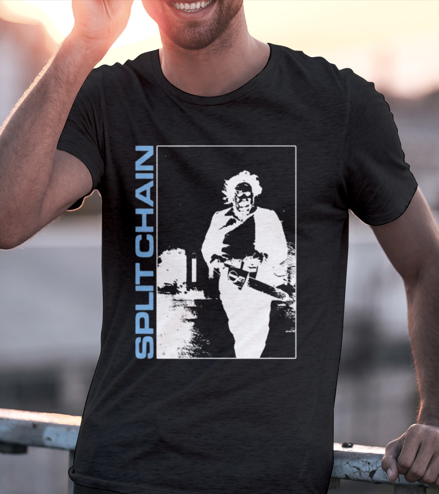 SPLIT CHAIN Chainsaw Runner Monochrome T-Shirt