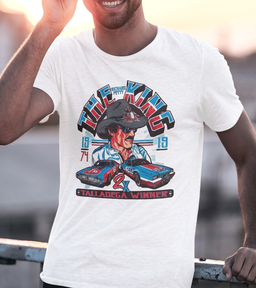 Richard Petty The King 2x Talladega Winner 1974 1979 T-Shirt